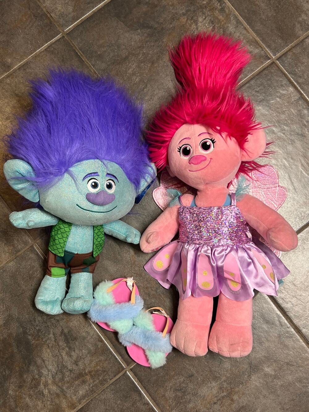 BUILD A BEAR POPPY/BRANCH STUFFY SET